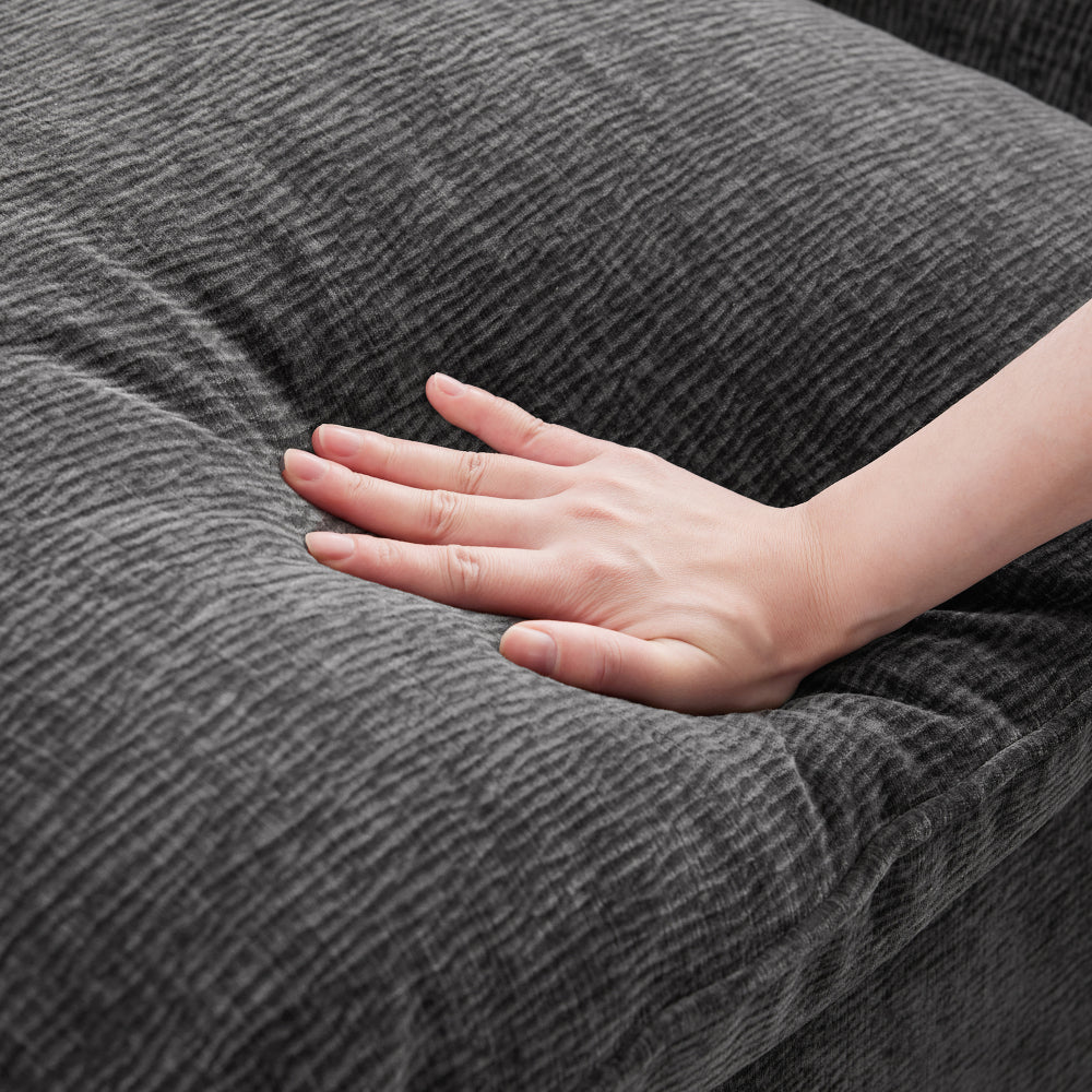 26*26" Ottoman Module for Modular Sectional Sofa,Wide Seat,Chenille,2 Colors