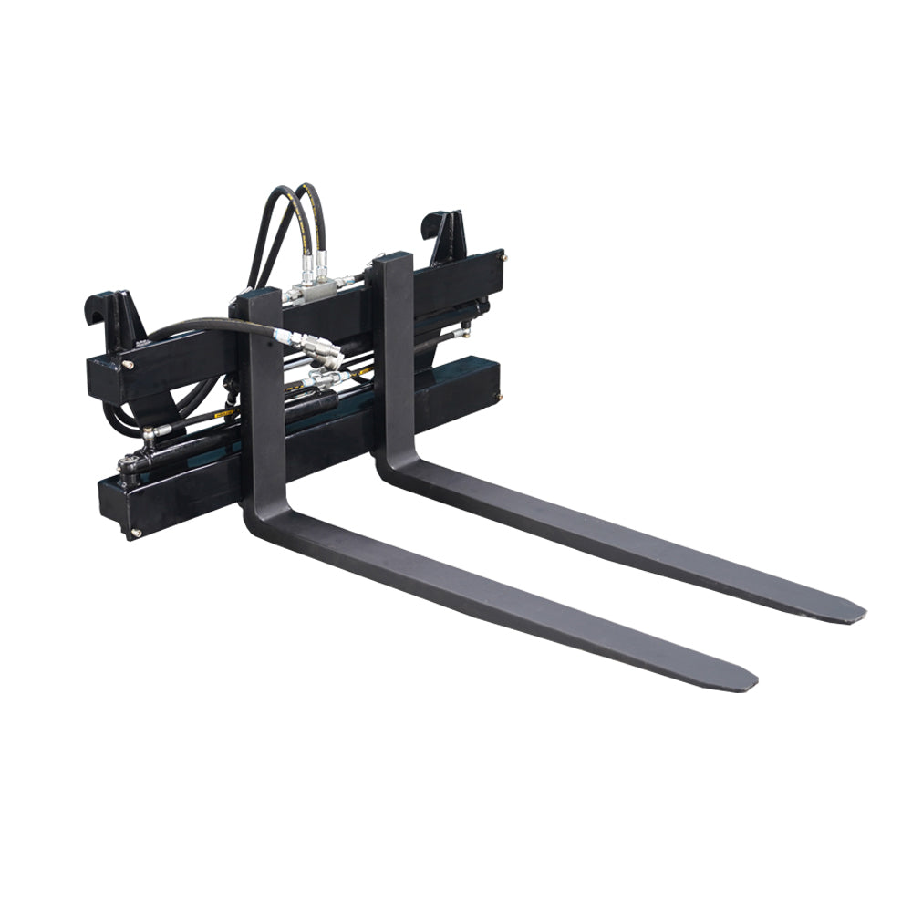 Load Capacity Skid Steer Hydraulic Positioning Pallet Forks