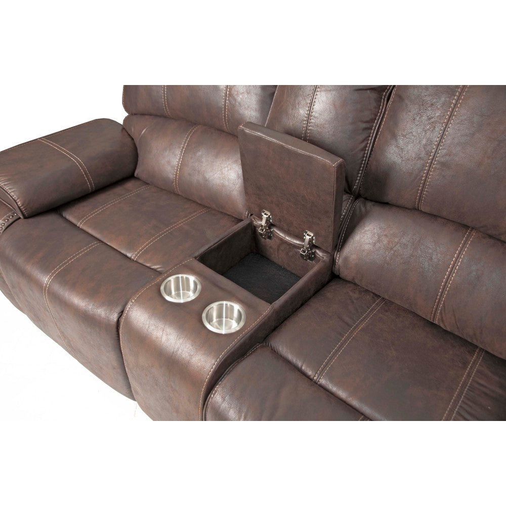 POWER LOVESEAT in Chocolate