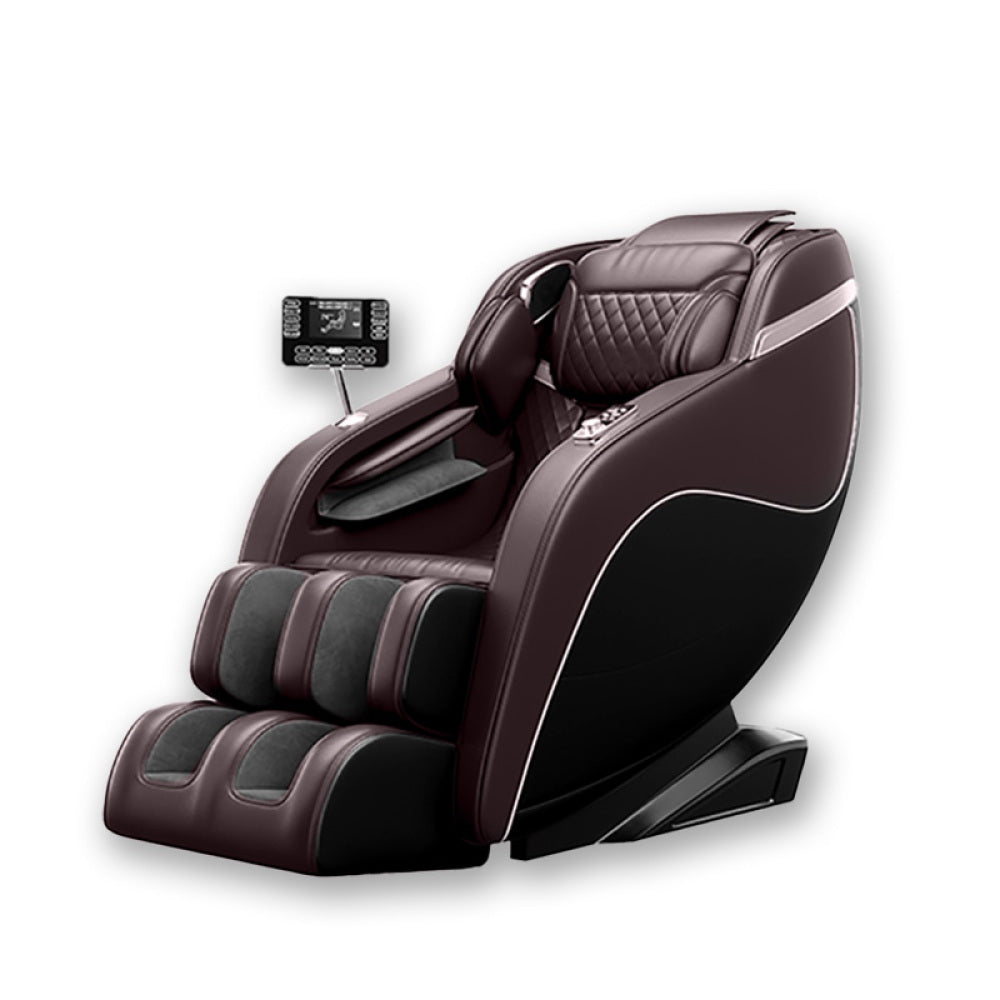 "Luxury Meets Technology! Zero Gravity Massage Chair with SL-Track, Shiatsu, Heated Back & Calves, Foot Rollers, Built-in Speakers & Smart LCD Control – Elevate Your Home or Office Comfort!"