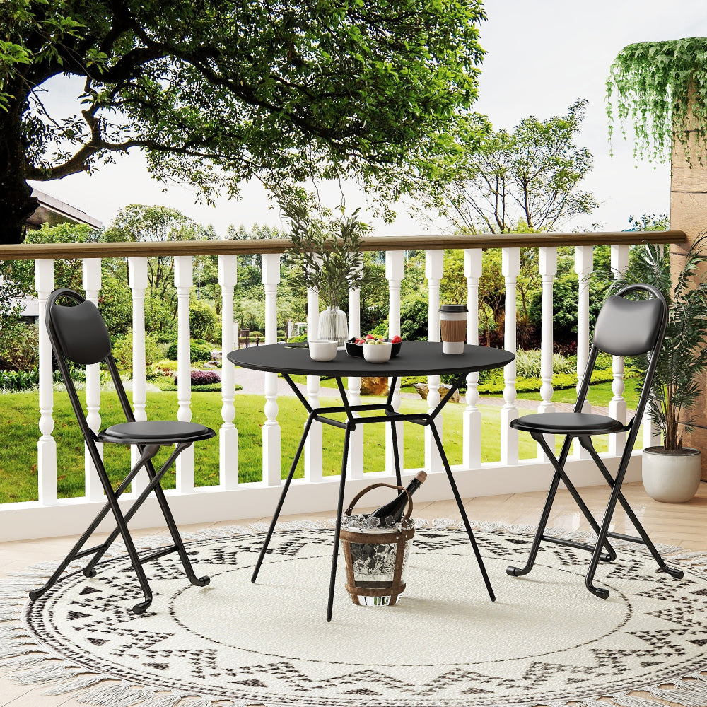4pcs Folding Stool with Back, Cushioned Padded Folding Stool, Portable Folding Chairs for Outdoor Indoor Kitchen Shop Cafe(Expect Arrival Date 2025/6/30)