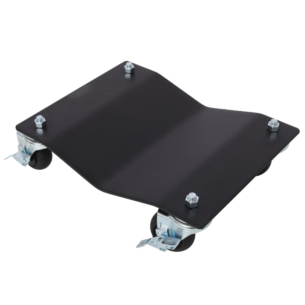 2PACK 2500lbs Capacity Professional Steel Vehicle Dollies,Heavy Duty Wheel Dolly,Car Dolly,Steel Tire Skates with Brakes,Black