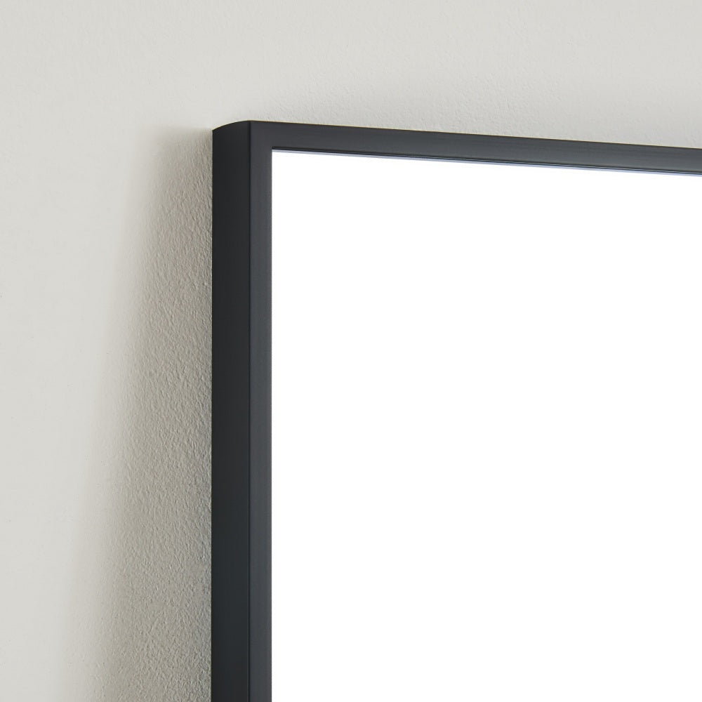 70" x 31" Full Length mirror black Aluminum Alloy Frame, leaning or Wall Mounted, High Definition, Shatter-Proof, Ideal for Bedroom, Living Room, Corridor - Modern Home Decor