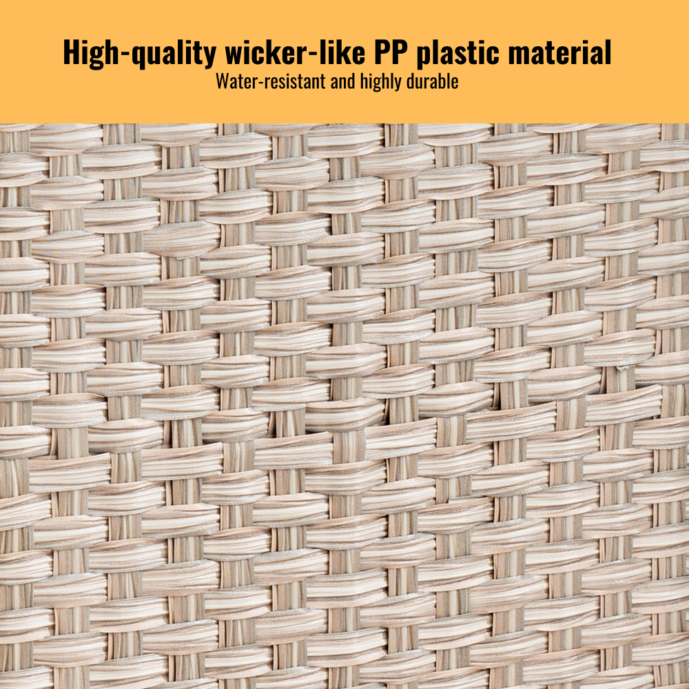 Laundry Hamper With Lid PE Rattan Powder Coating Frame Clothes Hampers with 01 Removable Bags, 100L, Gray Color