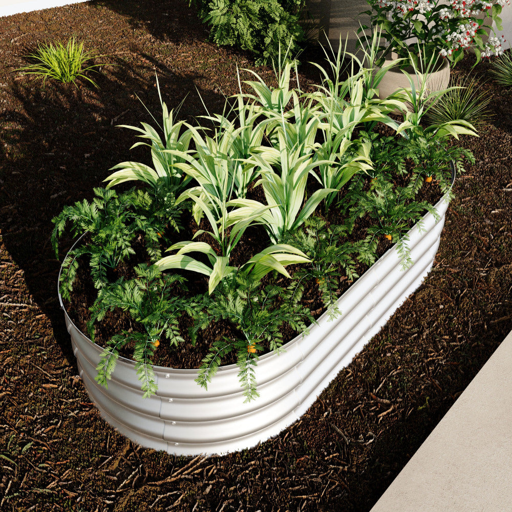 4x2x1ft Raised Garden Bed Kit, Galvanized Planter Raised Garden Beds for Outdoor for Vegetables,Flowers &Herbs, Heavy Duty, Rust-Resistant, Easy Assembly