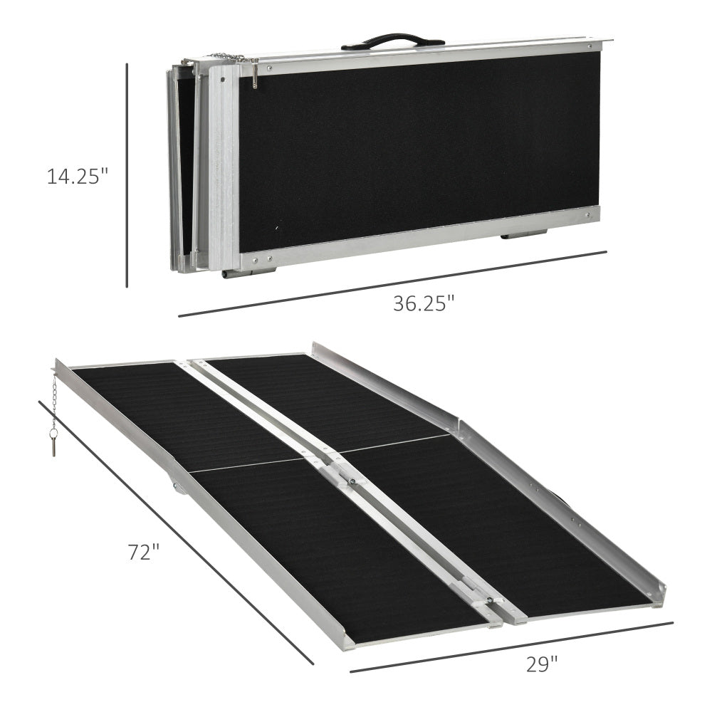 Portable Wheelchair Ramp for Home, Threshold Handicap Ramp