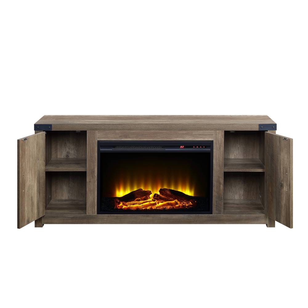 Rustic Oak Fireplace