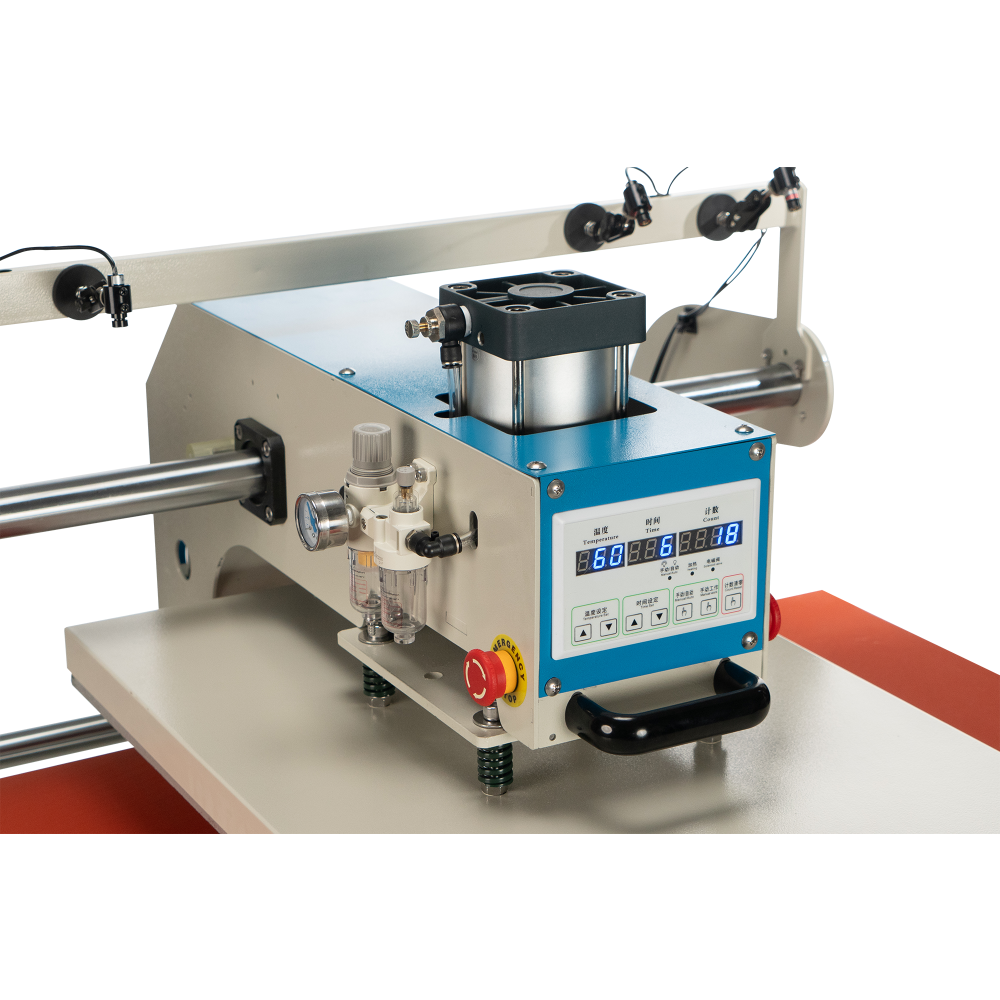 20 x 28 pneumatic up sliding dual platen heat press machine with infrared positioning