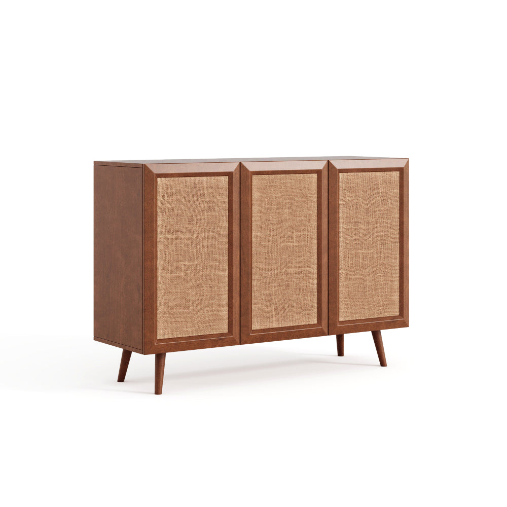Entryway Storage Media Console Farmhouse Tv Stand Accent Buffet Sideboard Cabinet With Doors and Shelves