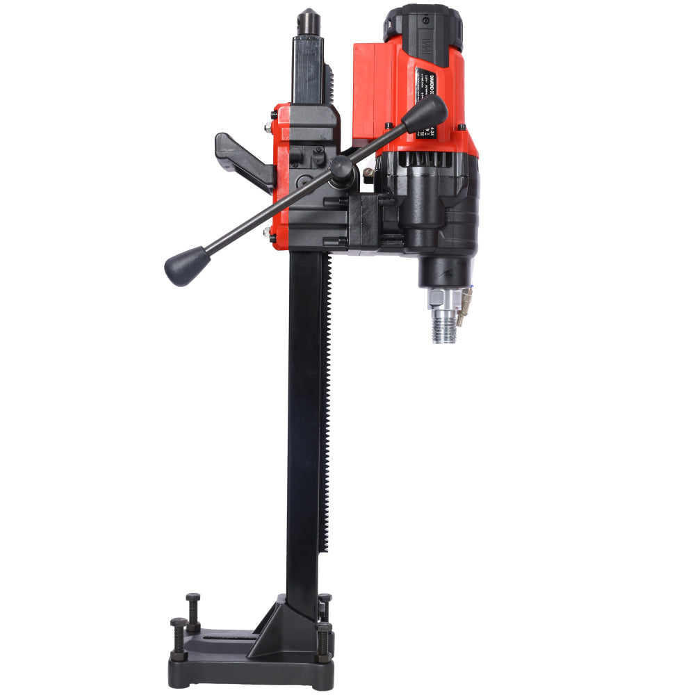 Diamond Core Drilling Machine, Wet&Dry Concrete Core Drill Rig with Stand, 700RPM Speed,9.4in Drilling Diameter for Concrete Brick Block Stone, 3200W