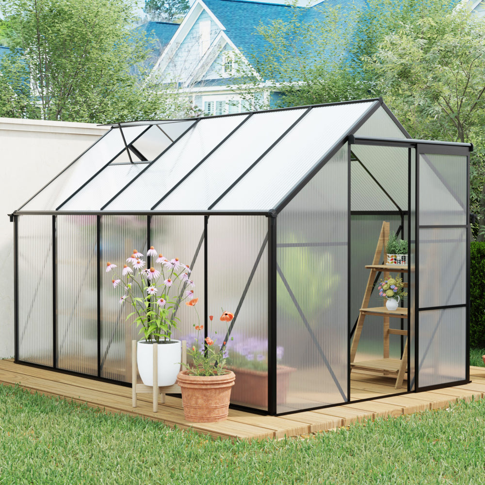 Green-6 x 8 FT Outdoor Patio Greenhouse