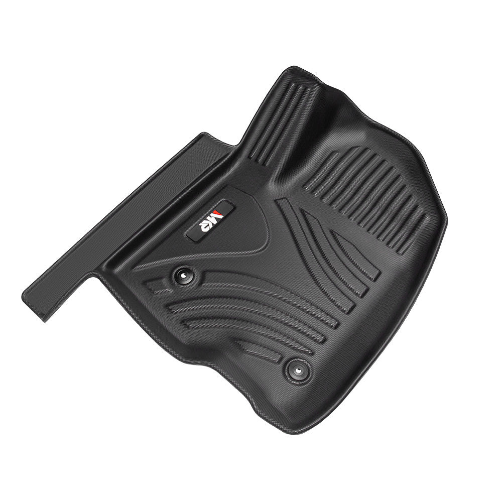 All Weather Floor Mats for Chevy Silverado GMC Sierra 1500 2019-2025, 2020-2025 SLV/SRA 2500 3500 HD Crew Cab (with Rear Under-Seat Storage)