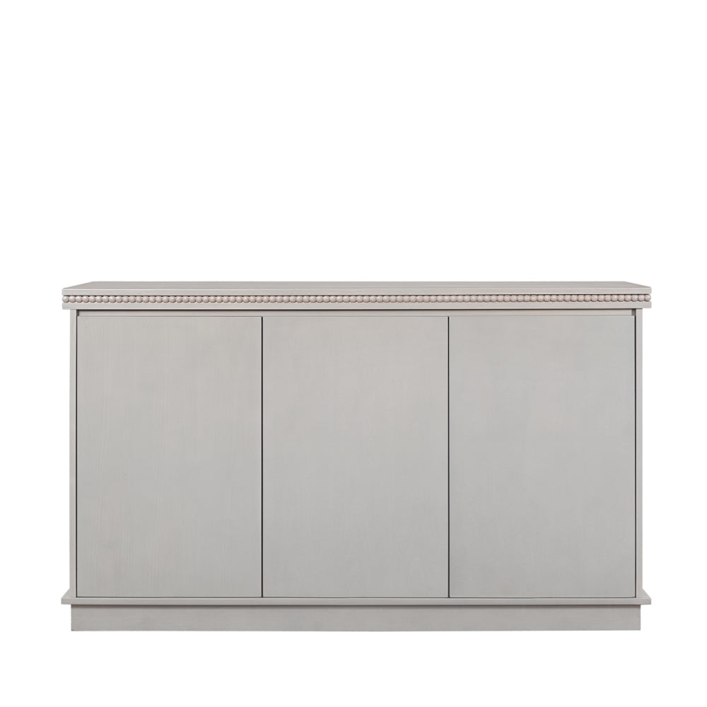 Classic Wooden Sideboard with Beaded Trim – Elegant Storage Cabinet for Dining or Living Room