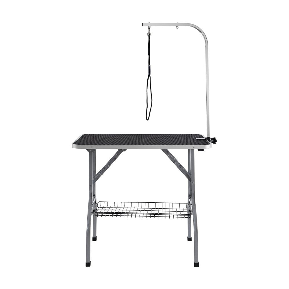 Pet Grooming Table Arm with Clamp, 36''x24'' Dog Grooming Station, Foldable Pets Grooming Stand for Medium and Small Dogs, Free No Sit Haunch Holder with Grooming Loop, Bearing 330lbs