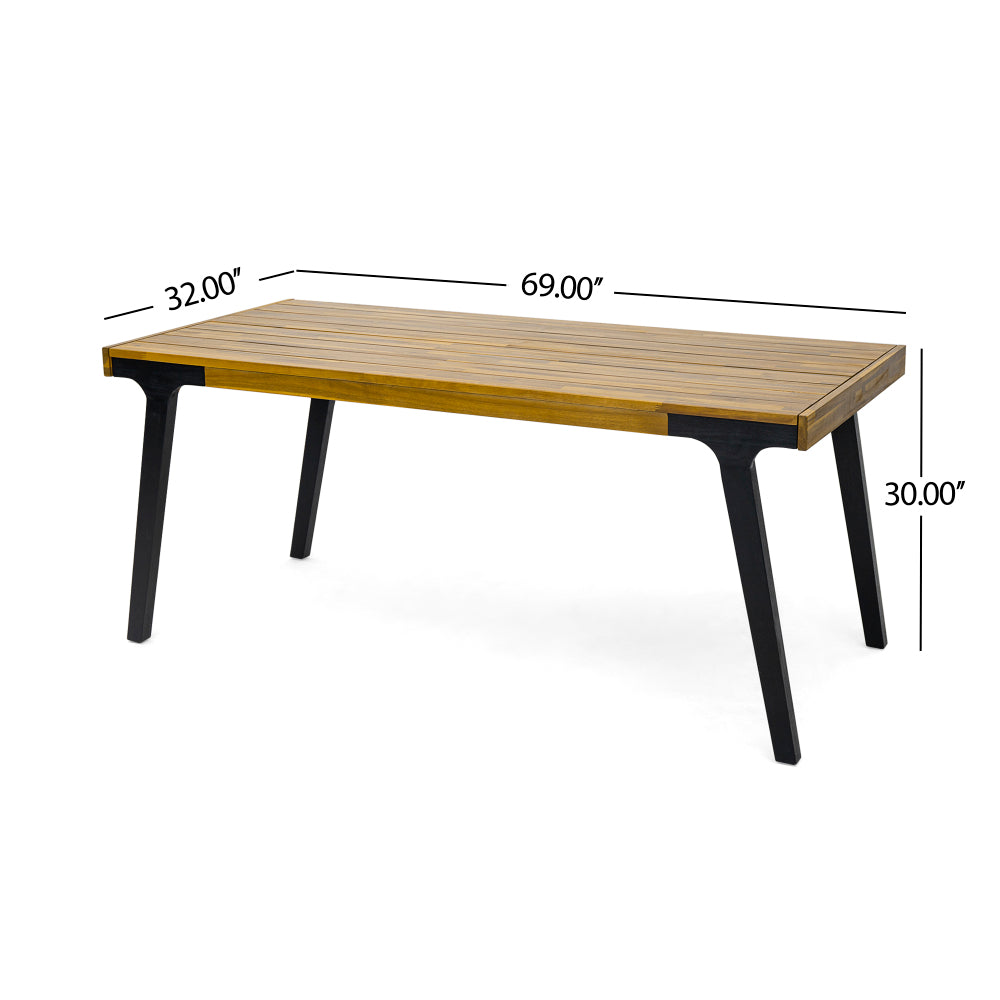 1 DINING TABLE+2 DINING BENCHES