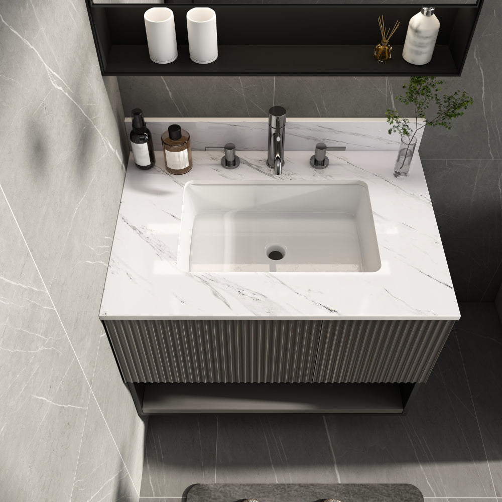 22 Inch Sidesplash , Bathroom Vanity Top with Backsplash ,4" Height Backsplash, for Vanity Top, Bianco Carrara Venato