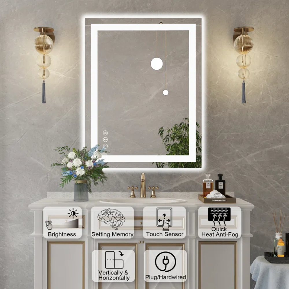 36" x 28" This Wall Mirror Is A Practical And Decorative Mirror SM01-7090-02