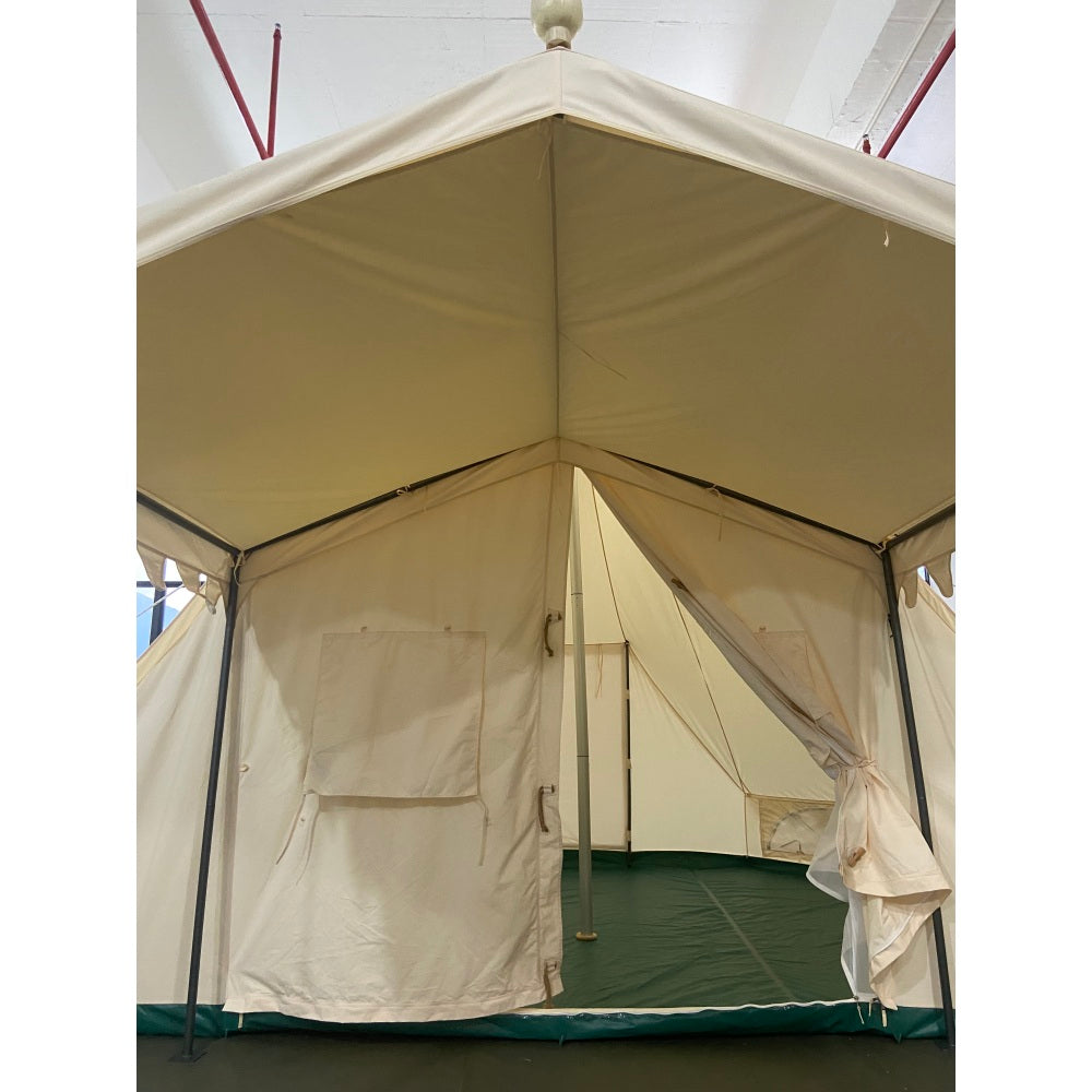 SAM&HAIBEI 19.68*13.1ft Canvas Tent Bell Tent Glamping, 4 Seasons Yurt Tent for Camping, Heavy Cotton Canvas Tent for Family Camping, Outdoor Hunting, Bell tent with 8.53ft*6.56ft porch