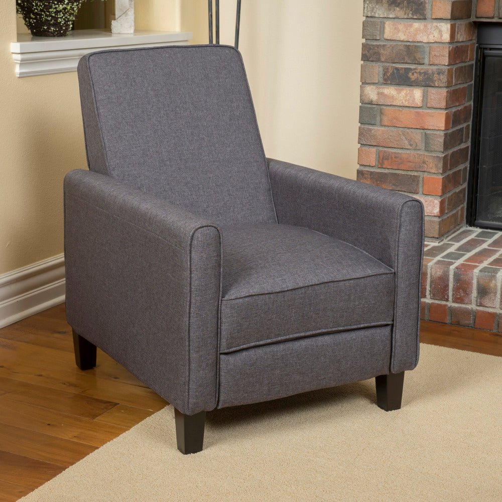 Light Beige Linen Push Back Chair for Elegant Home Décor