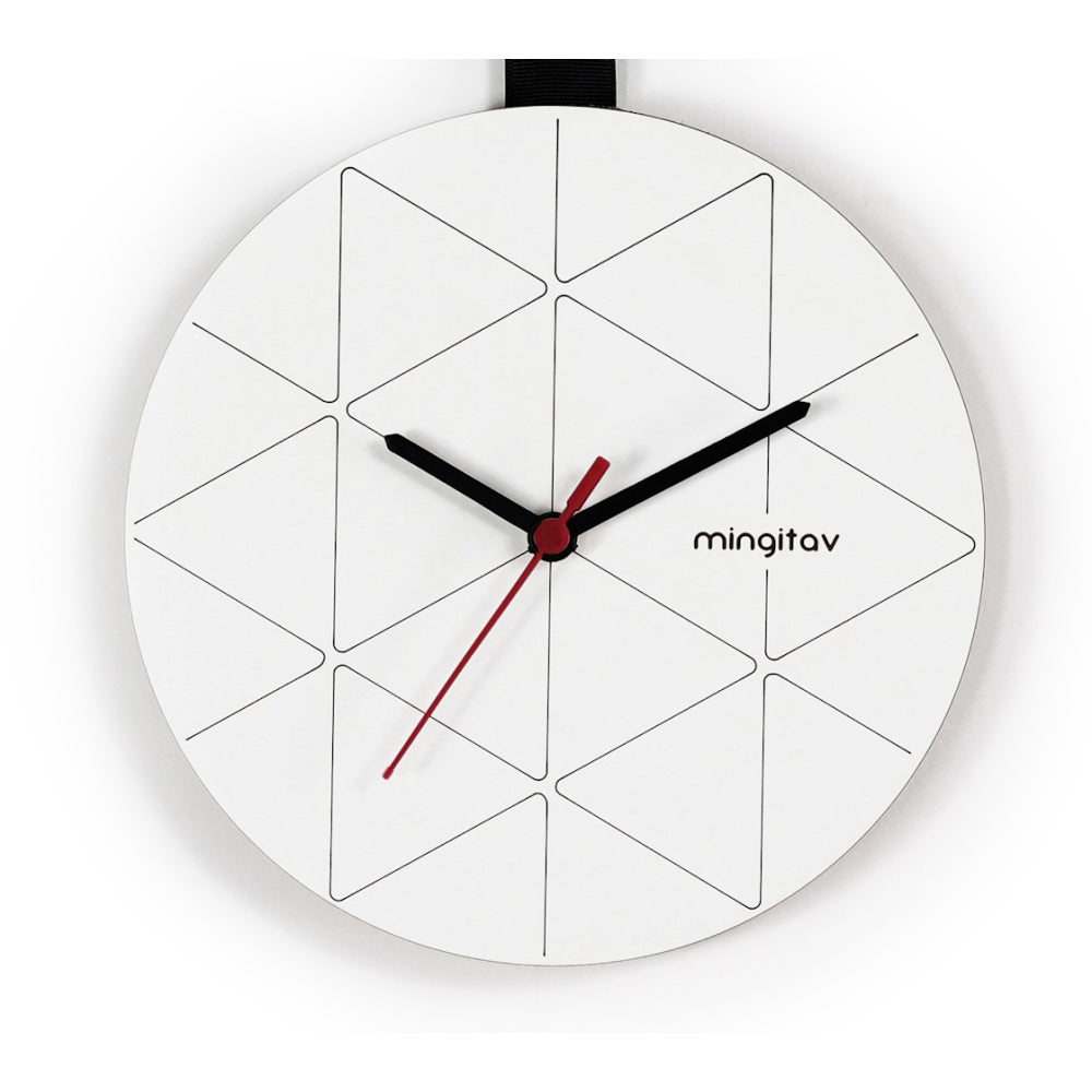 Minuet Wall Clock Red