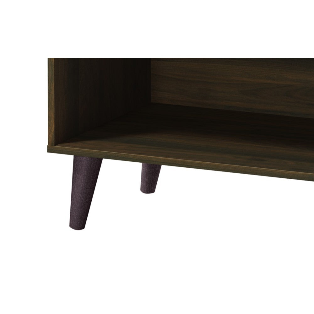 Amidon TV Stand for TVs up to 47.3", with 2 Storage Shelves& 1 Cabinet, Modern Entertainment Centre for TV in Living Room in Walnut