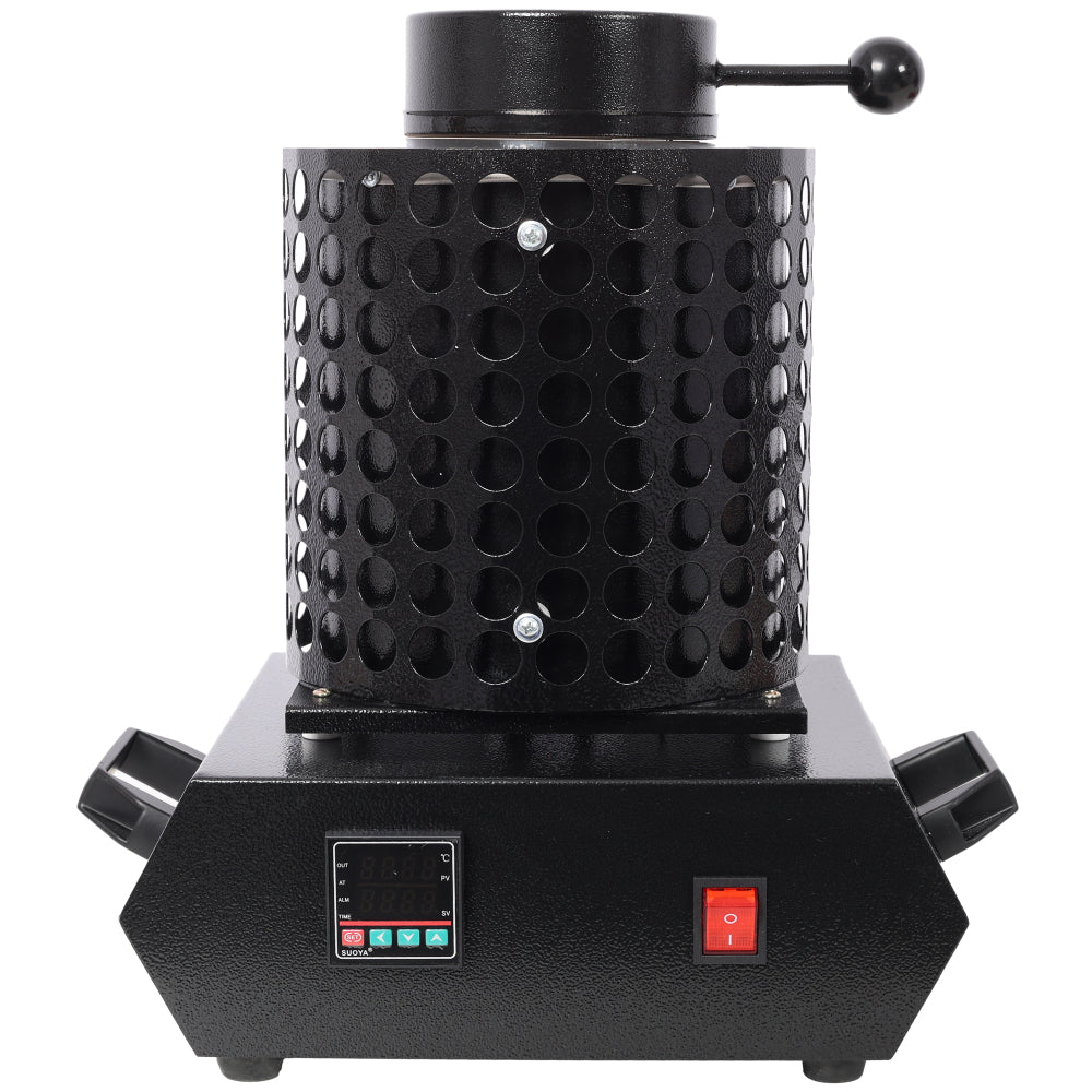 Gold Melting Furnace, 1+3 KG Electric Digital Smelting Furnace, 1800W 1100 °C / 2012°F PID Smelter Kiln Kit Casting Refining Jewelry Precious Metals Gold Silver Copper Aluminum (110V)