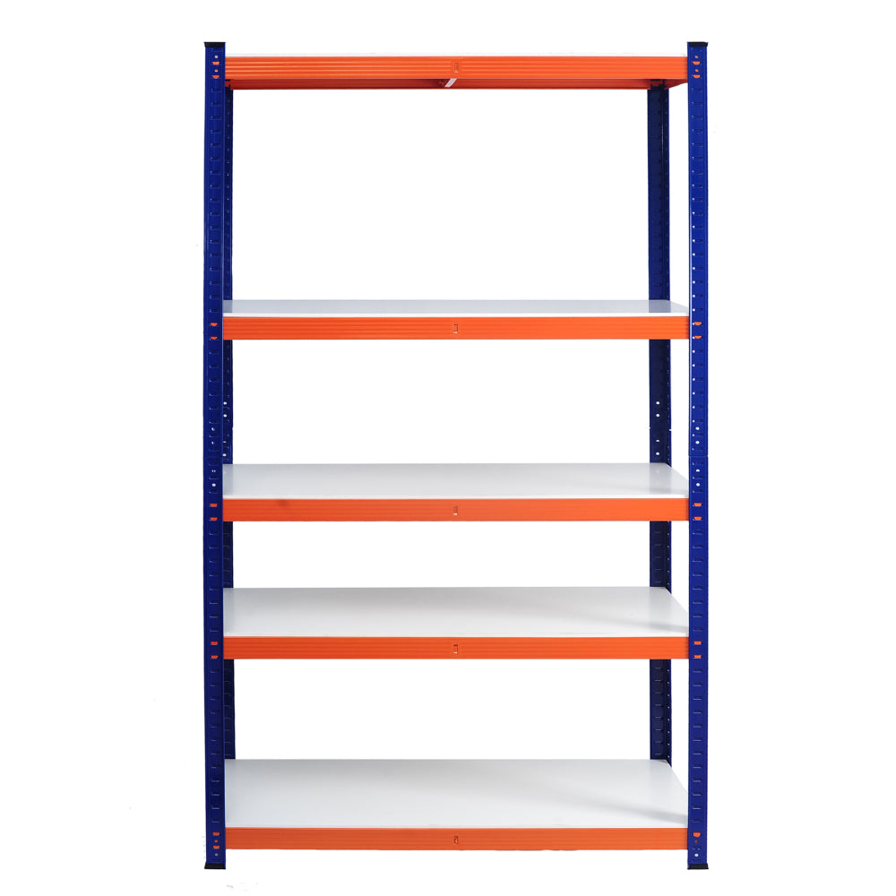 5 Tier Laminated White Metal Shelving Unit Adjustable Garage Storage Utility Rack Heavy Duty Shelves Organization Multipurpose Shelf Warehouse Basement Pantry 29" W x 12" D x 59" H 1Pack