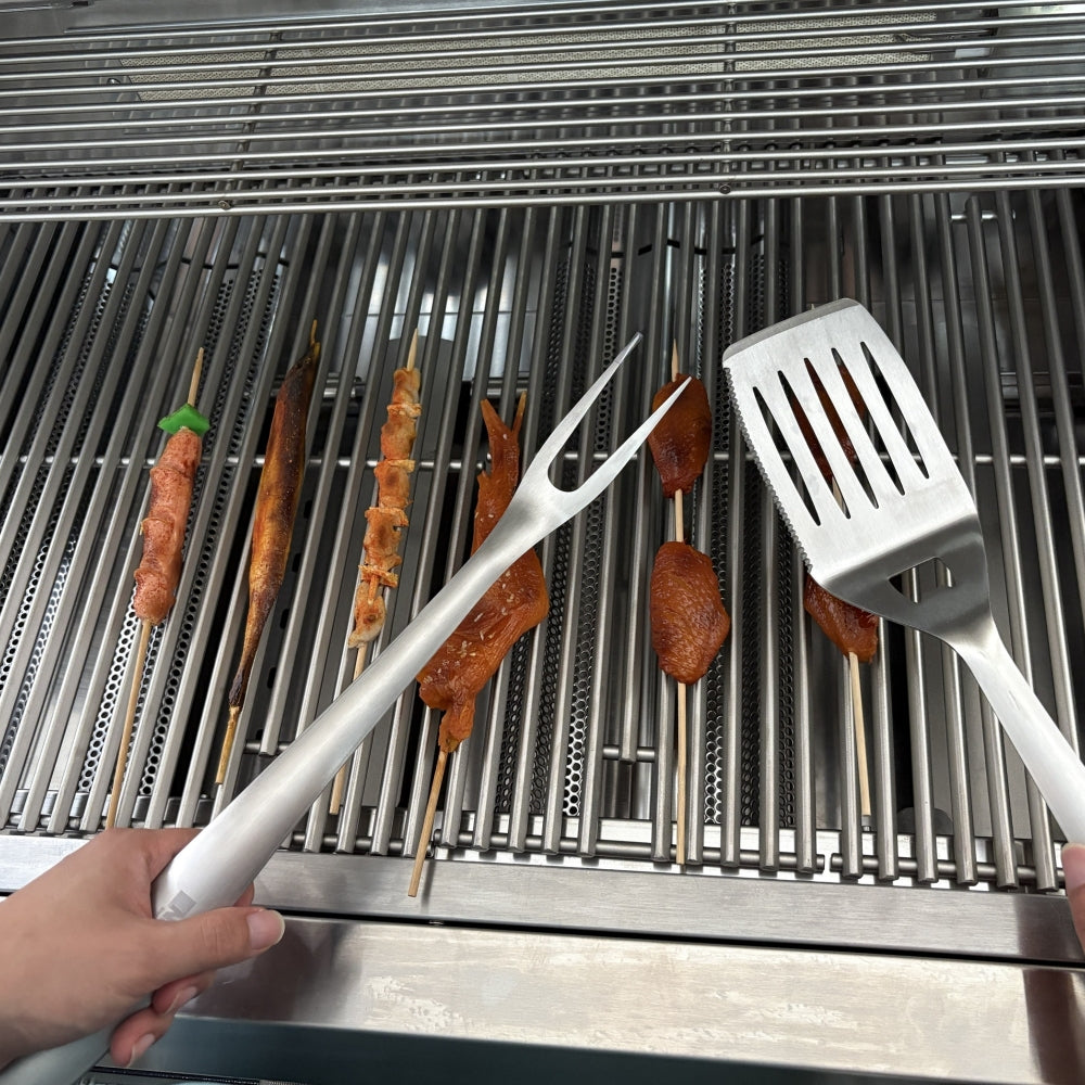 Heavy Duty BBQ Grill Tools Set Stainless Steel BBQ Accessories Grill Barbecue Grilling Tools Utensils Set with Spatula.Fork,Brush,Toogs Kit