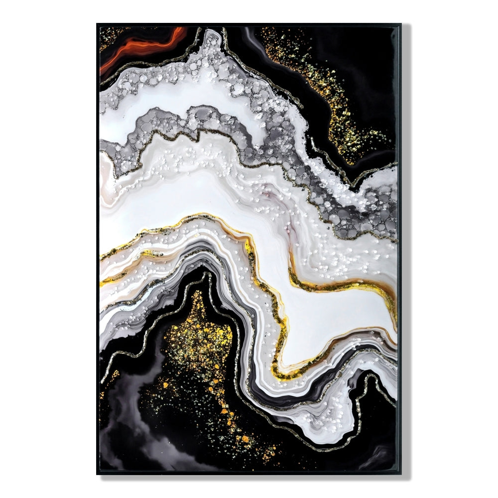 Luxury Crystal Pearl Oil Painting Wall Art Contemporary Hallway Decor Premium Canvas Mural for Modern Home Entrance and Corridor decorative picture painting
