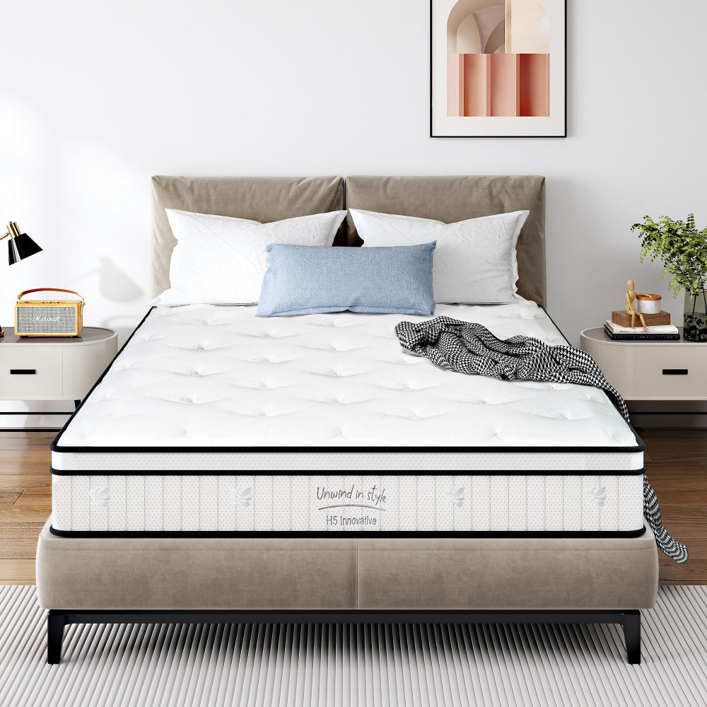 Full Size Mattress,12 Inch Hybrid Mattress, Individually Pocketed Innerspring, Medium FirmFull