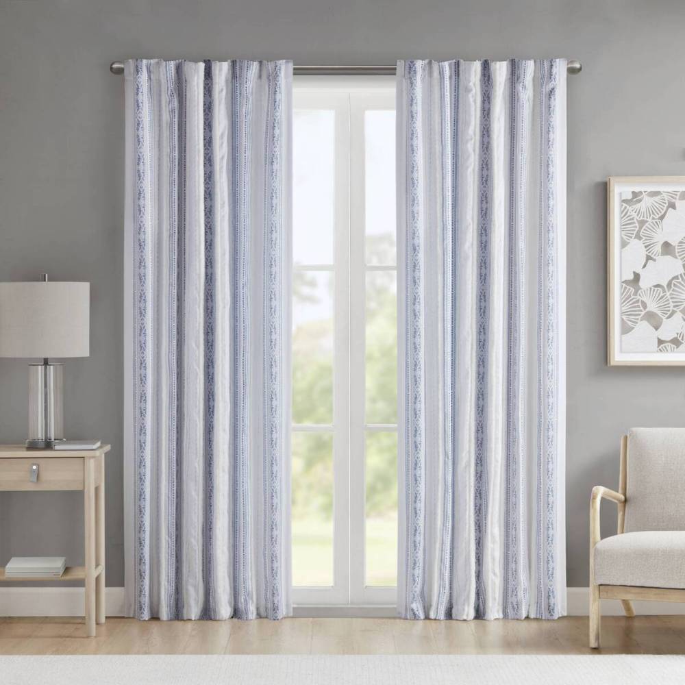 Burnout Printed Curtain Panel