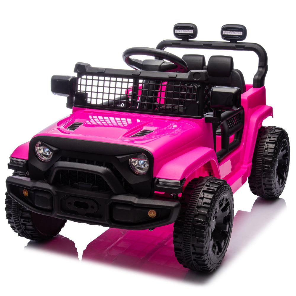 24V Kids Ride on Car W/Parents Control,Four-wheel suspension,2WD,Power display,Bluetooth,MP3,Music,LED headlight,Provide a speed of 1.86-3.11MPH For Kids Around 3 years old.