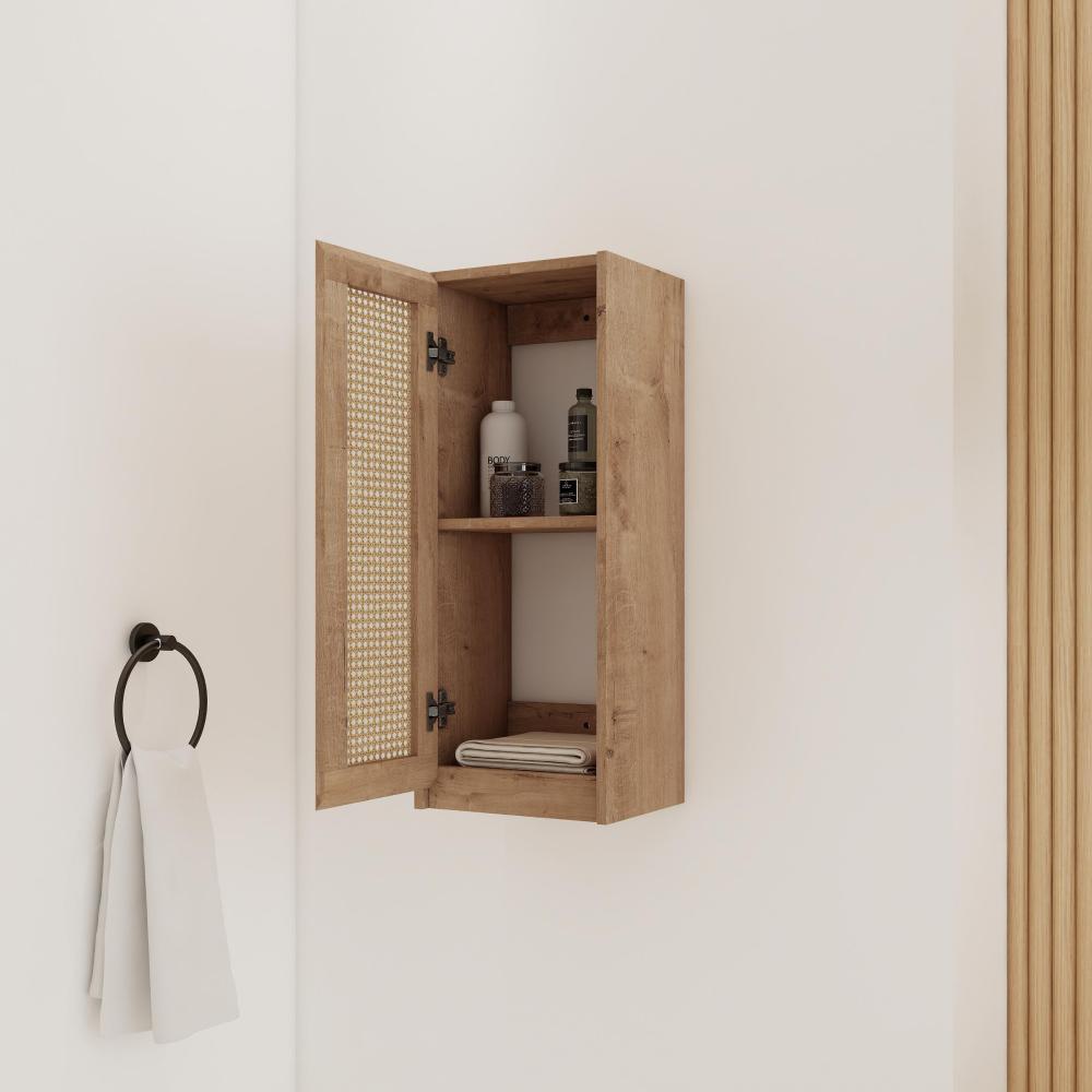 12" Bathroom Side Cabinet,Soft Close Doors,Float Mounting Design,(KD-Packing)