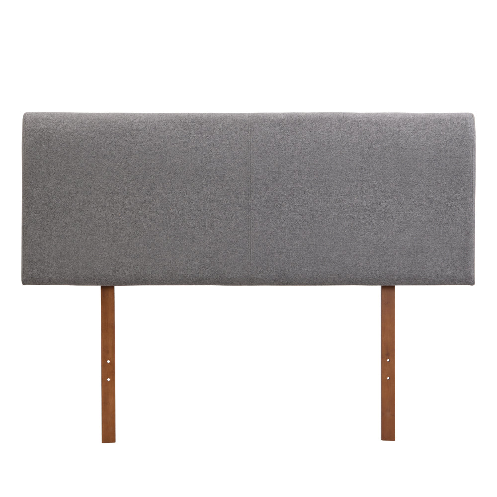 Grey Curved Adjustable Headboard Full