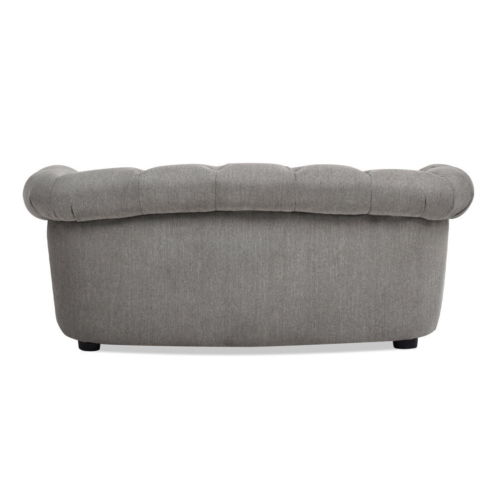 Kiki 36.5" Chesterfield Dog Sofa Bed, Medium, Uptown Gray Stain Resistant High Performance Polyester