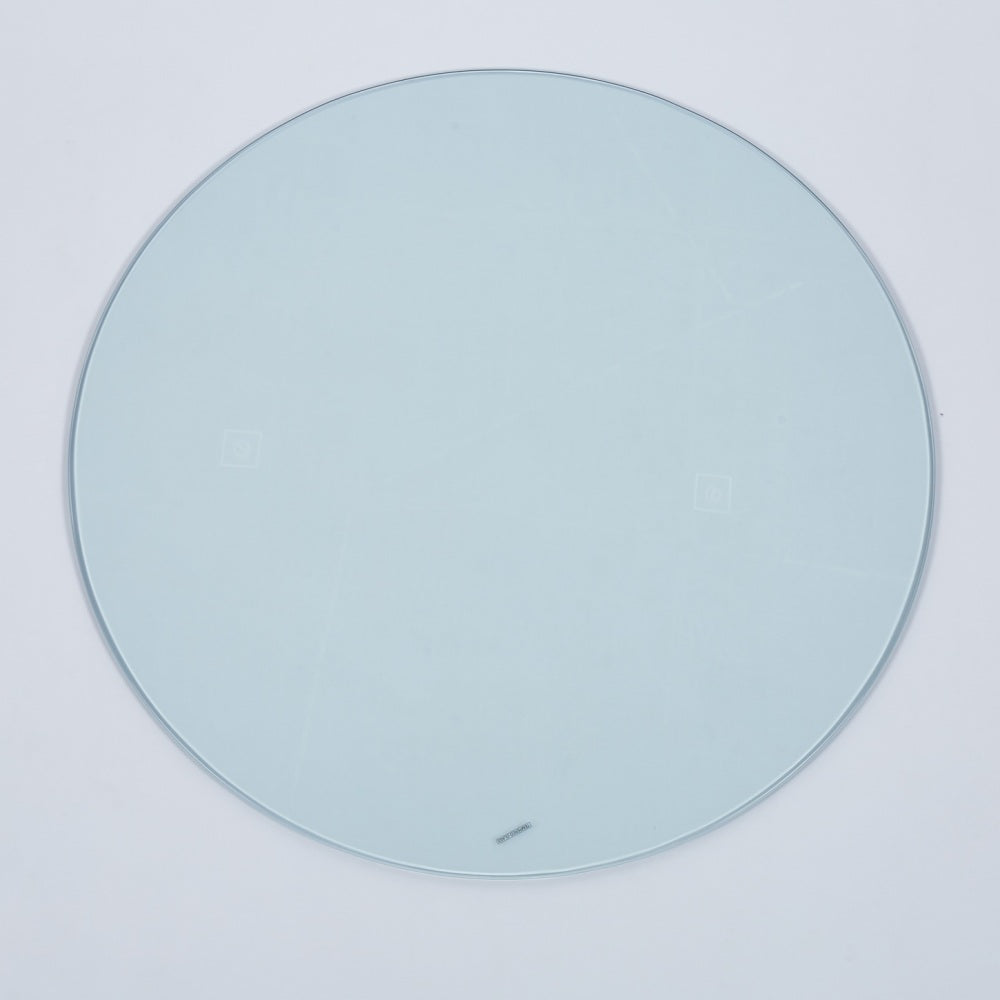 Tempered clear glass top.120CM