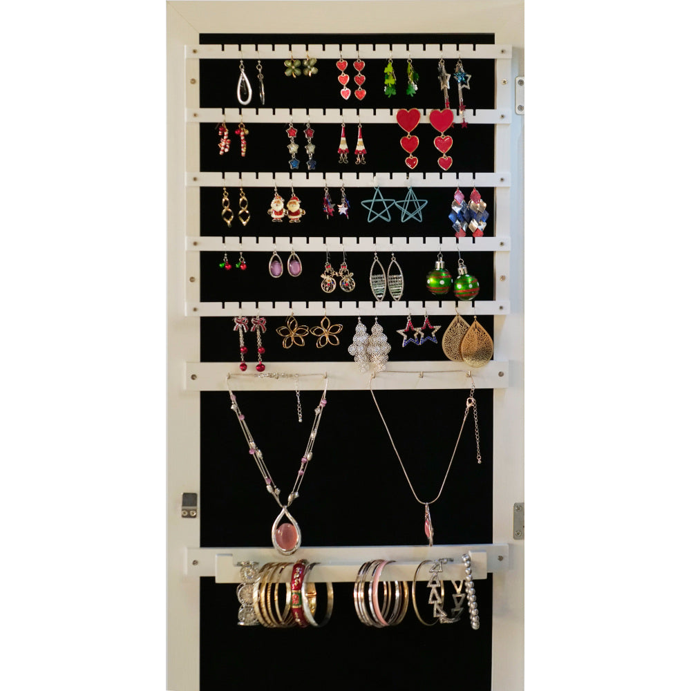 Full Length Mirror 360° Swivel Jewelry Cabinet