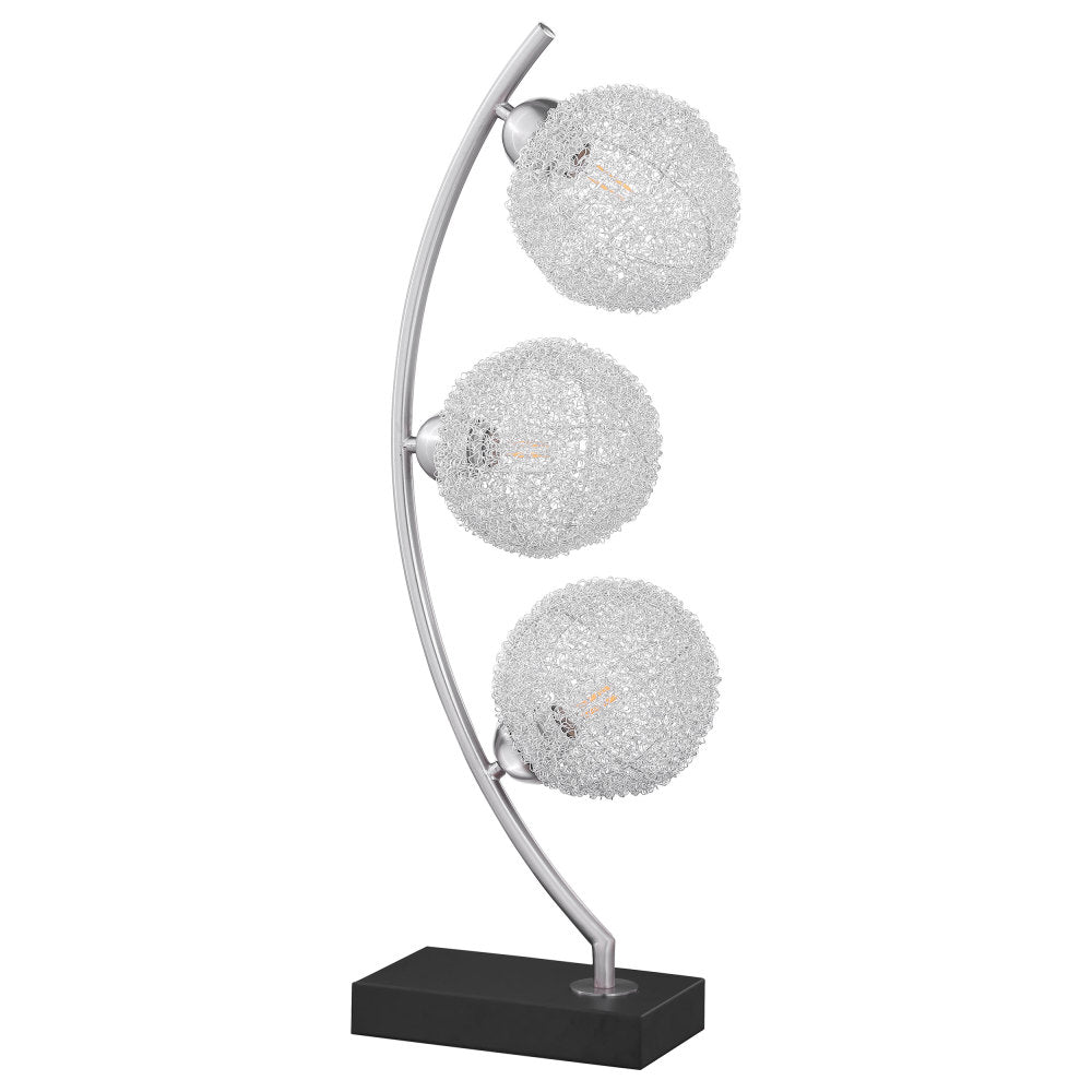 McDougal McDougal Black 30-inch Woven Spherical Metal Table Lamp