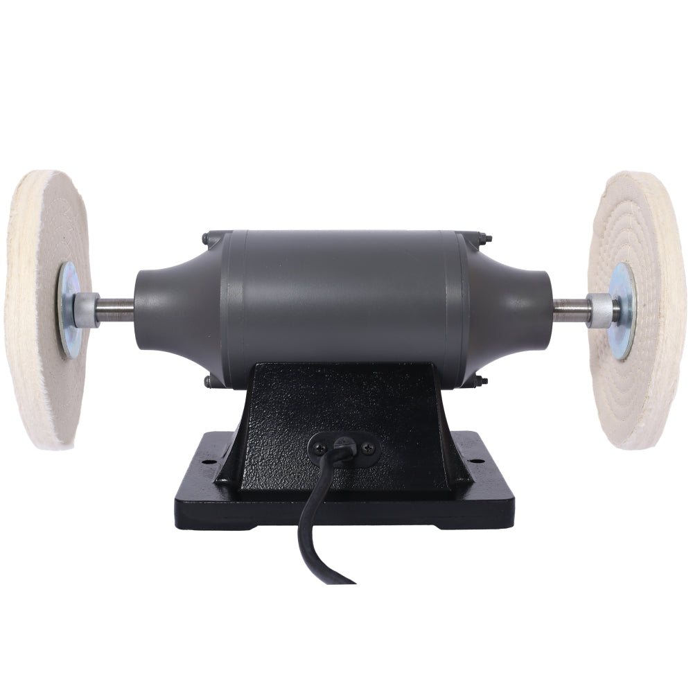 8-Inch Electric Polisher Bench Buffer Grinder - Includes 4PCs 80Ply Thic Buffing Wheels Ideal Benchtop Buffing Machine for Polishing Metal, Jewelry, Knives, Wood, Jade, and Plastic. CSA Certificated