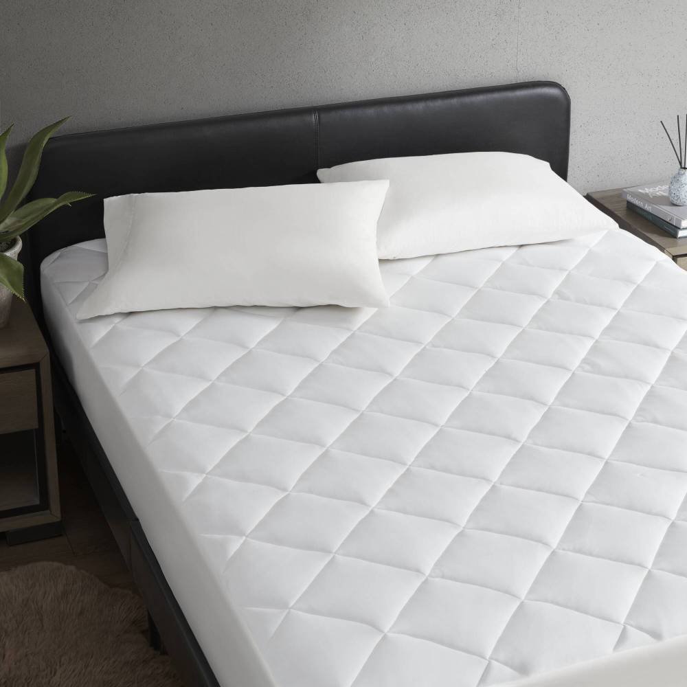 Overfilled Deep Pocket Mattress Pad White King