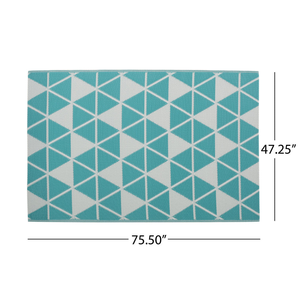 HERRINGBONE 4" x 6" PP RUG