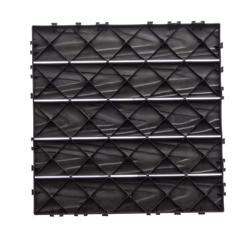 76-Pack 11.42"x11.42" Interlocking Deck Tiles - 68.80 Sq.Ft 3D Wood Grain Plastic Flooring for Outdoor Use,Waterproof & Moisture-Proof Patio Tiles, All-Weather Use & Easy Snap-Together Installation