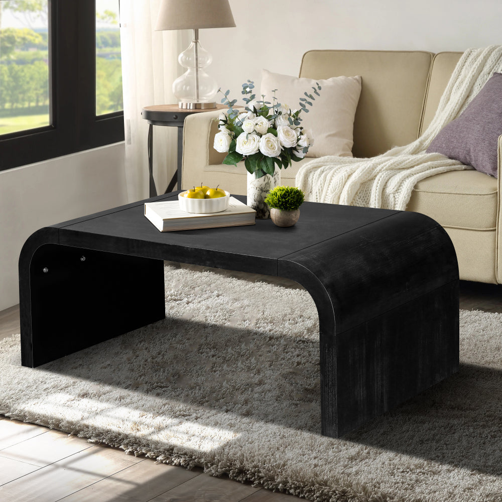 51'' Tapered Tabletop Coffee Table (NATURAL WOOD)
