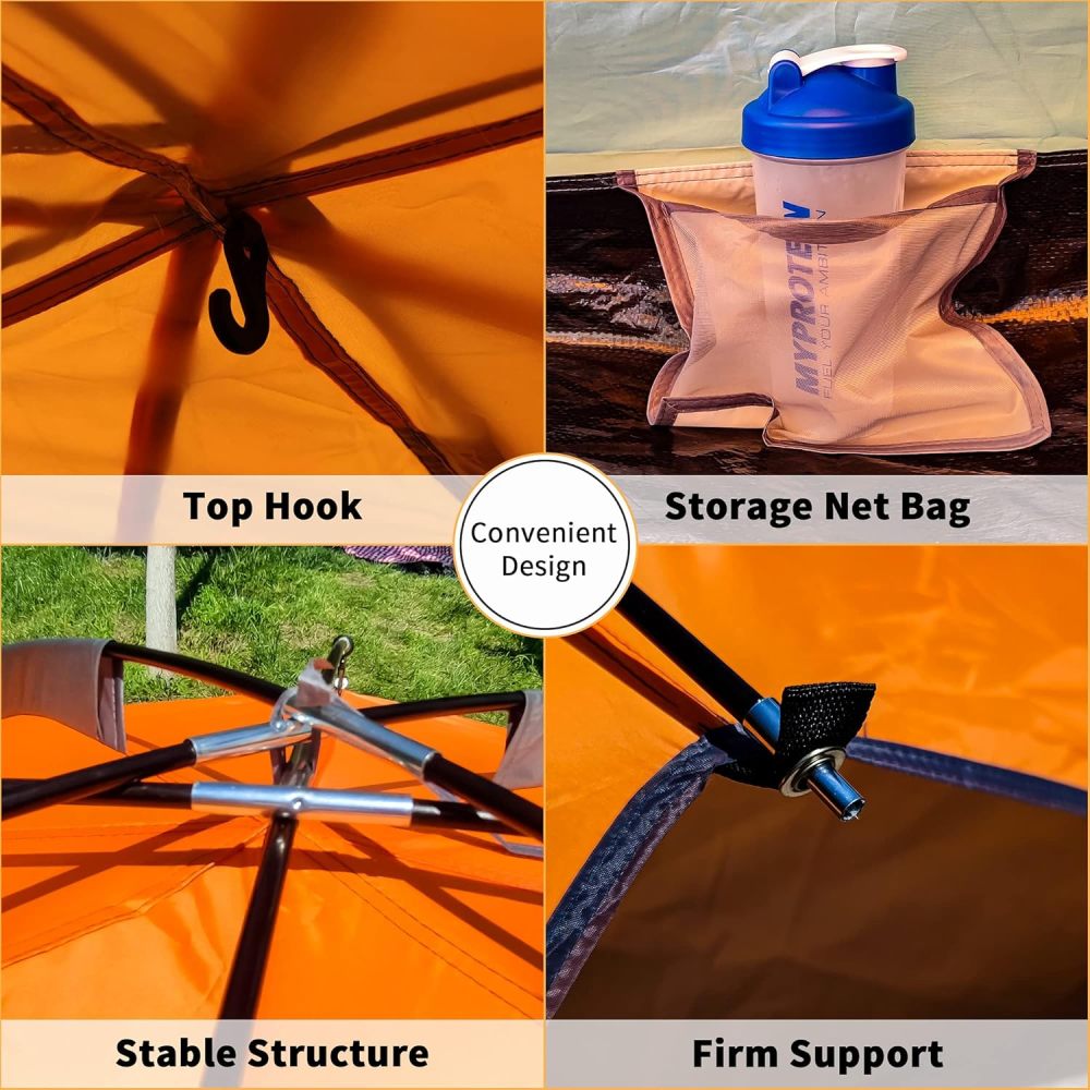Person Family Camping Tent Portable Lightweight Waterproof Cabana Beach