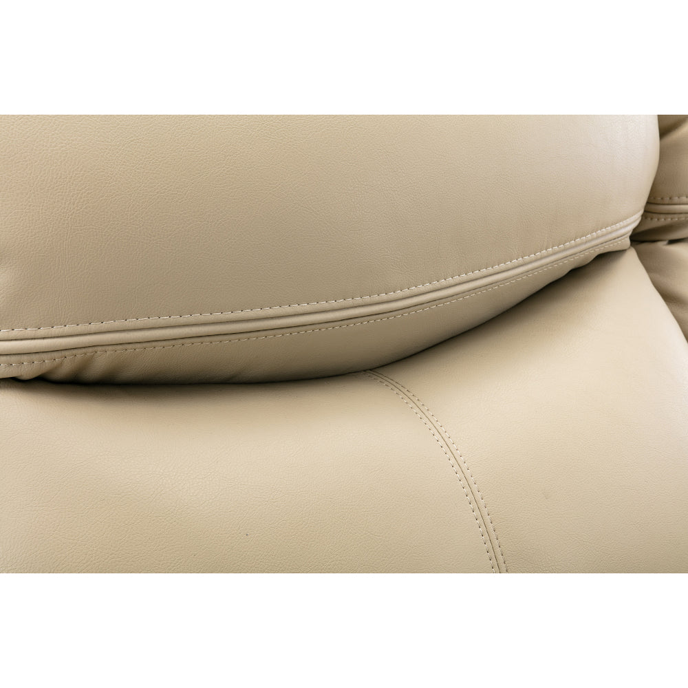 1+2+3 Manual recliner loveseat reclining sofa set, Cream