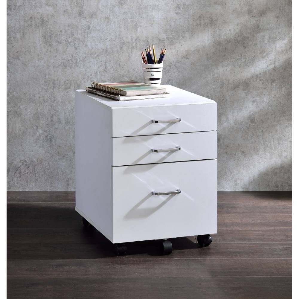 Tennos Black & Chrome Finish Cabinet