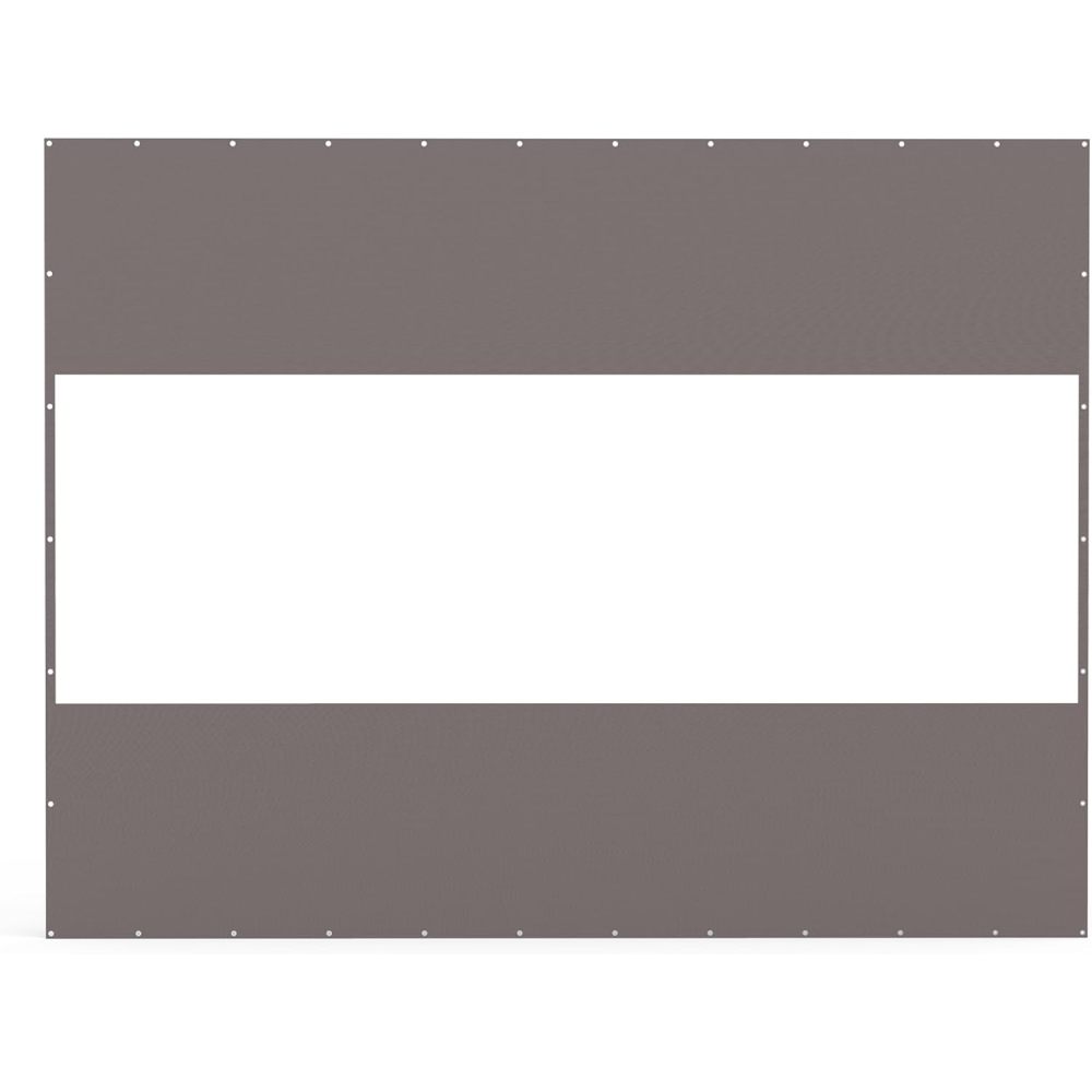 Heavy Duty Outdoor Clear Panel Curtain, 18 oz Waterproof PVC Polyester Curtain, Weather Resistant & Tearproof for Patios, Gazebos, Pergolas, Privacy Screen (10'H x 7'W, Gray)