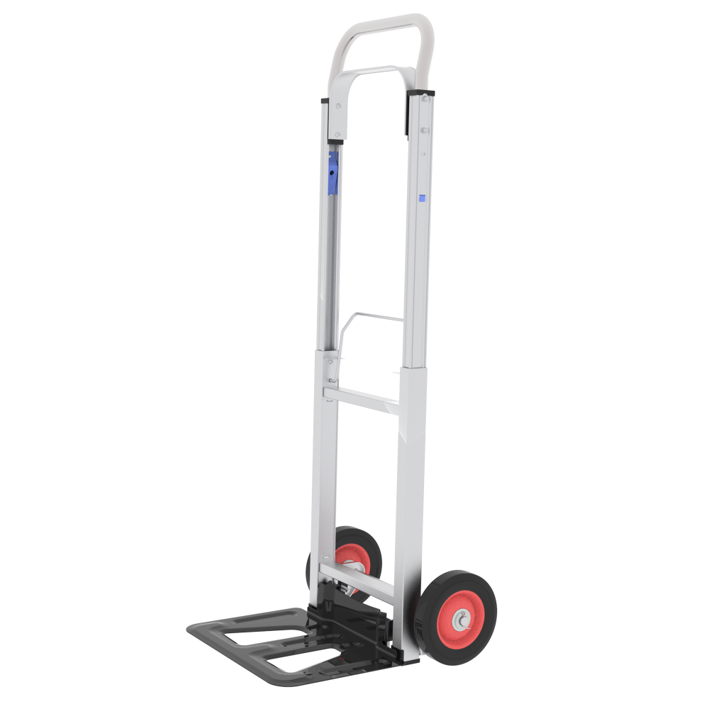Folding Hand Truck Heavy Duty Foldable Dolly Cart with Wheels, Aluminum Collapsible Hand Cart Portable with Telescoping Handle