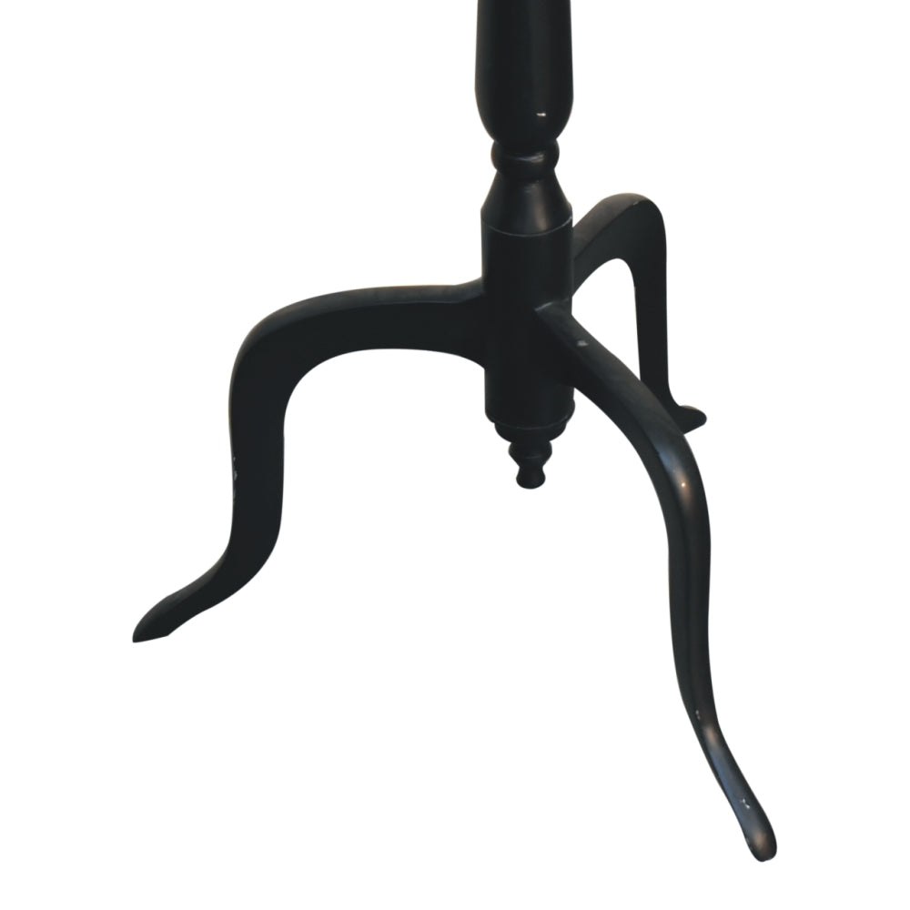 Solid Wood Black Coat Stand