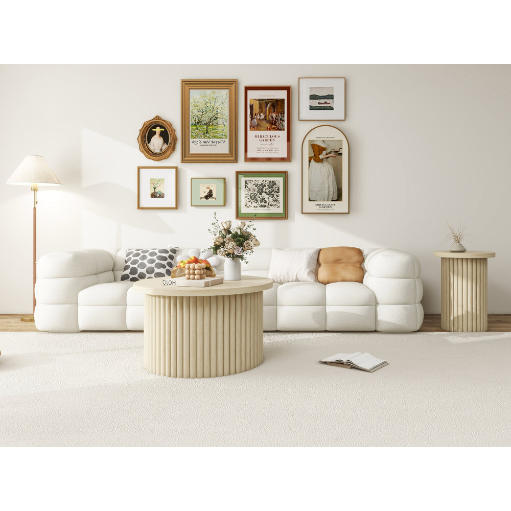 Coffee Table Set of 2 ,Round Coffee Table,Modern Side Tables Accent End Table for Living Room ,Apartment